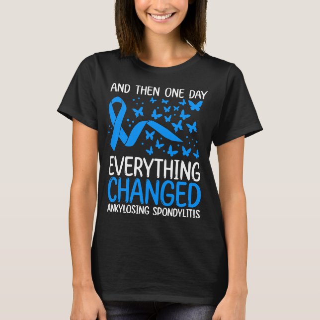 T-shirt AS Warrior Ribbon Ankylosing Spondylitis Awareness (Devant)