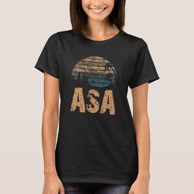 T-shirt ASA Vintage Sunset Distressed (Devant)