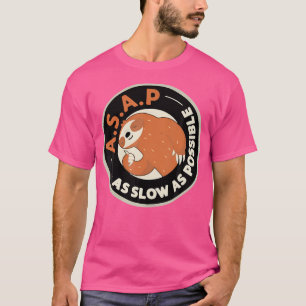 T-shirt Asap Aussi Lent Que Possible Sloth Randonnée Campi