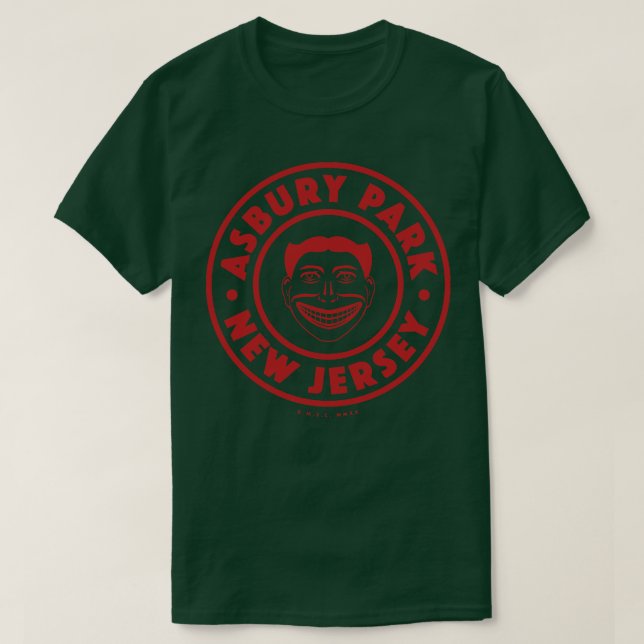 T-shirt Asbury Park New Jersey Red (Design devant)