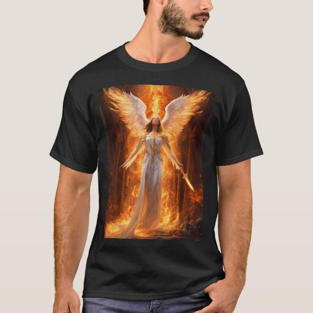 T-shirt Ascendance Ethérée : Esprit et flamme (Devant)