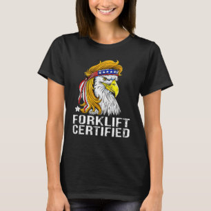 T-shirt Ascenseur à fourche Eagle Mullet Certifié USA pour