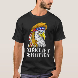 T-shirt Ascenseur à fourche Eagle Mullet Certifié USA pour