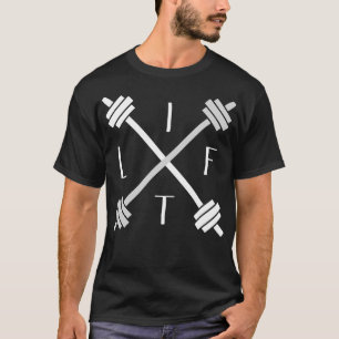 T-shirt Ascenseur à poids levant de motivation