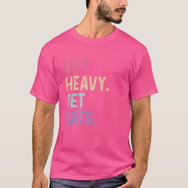 T-shirt Ascenseur Chats pour animaux de compagnie lourds - (Devant)
