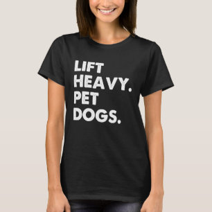 T-shirt Ascenseur Chiens d'animaux de compagnie lourds Chi