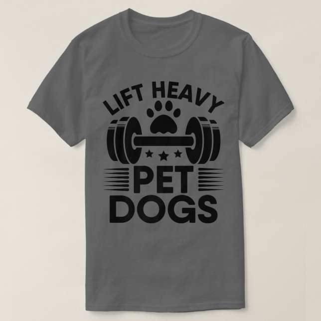 T-shirt Ascenseur Chiens De Animaux Lourds Entraînement Sa (Design devant)