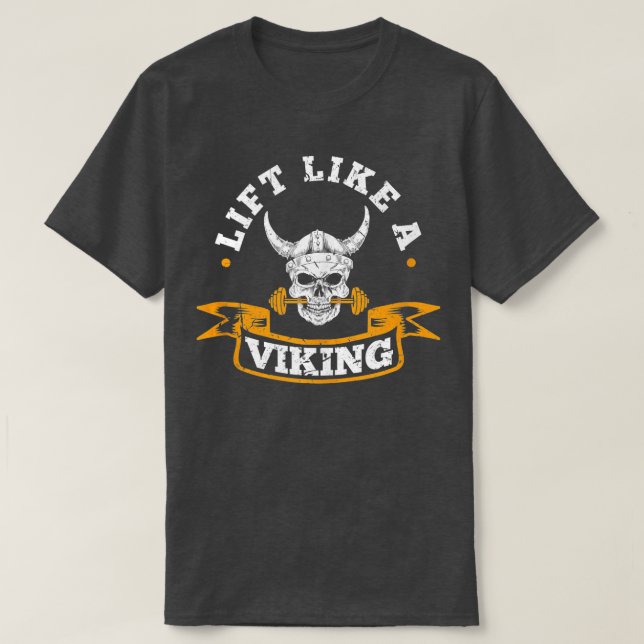 T-shirt Ascenseur Comme Un Volant De Poids Viking (Design devant)
