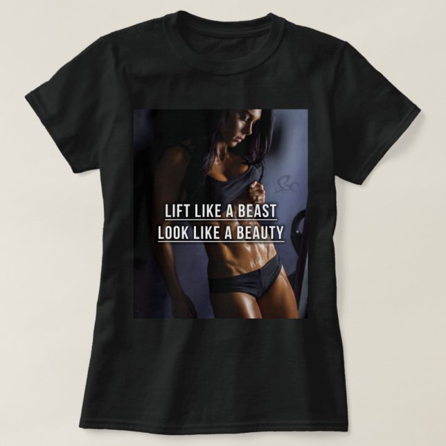 T-shirt Ascenseur Comme Une Bête, Ressembler À Une Beauté  (Design devant)