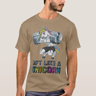 T-shirt Ascenseur Comme Une Unicorne Salle De Fitness Entr