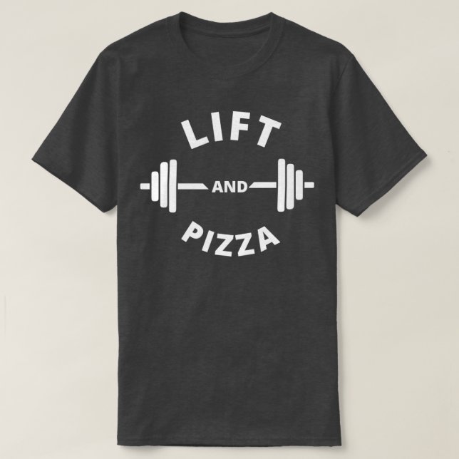 T-shirt Ascenseur et pizza Entraînement Yoga Fitness Anniv (Design devant)