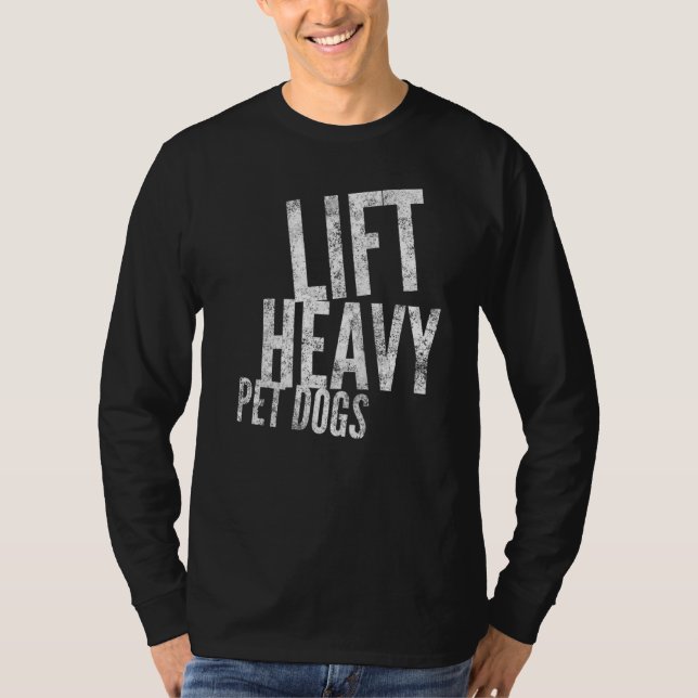 T-shirt Ascenseur Gros Chiens Pour Animaux De Compagnie Ex (Devant)