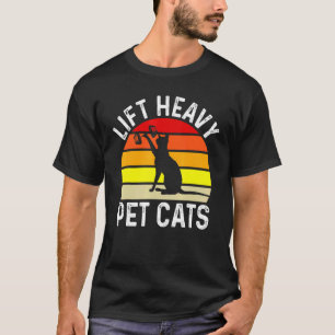 T-shirt Ascenseur Lourds Chats pour animaux de compagnie B