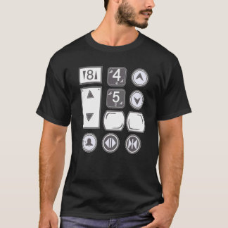 T-shirt Ascenseurs Ascenseur I Boutons d'ascenseur I Ascen