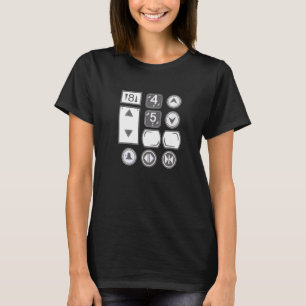 T-shirt Ascenseurs Ascenseur I Boutons d'ascenseur I Ascen