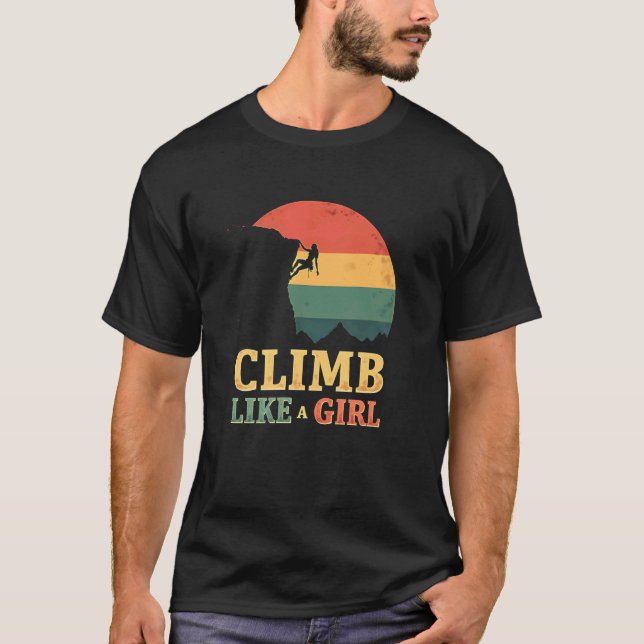 T-shirt Ascension Courageuse Comme une Fille (Devant)