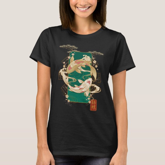 T-shirt Ascension de carpe koï (Devant)