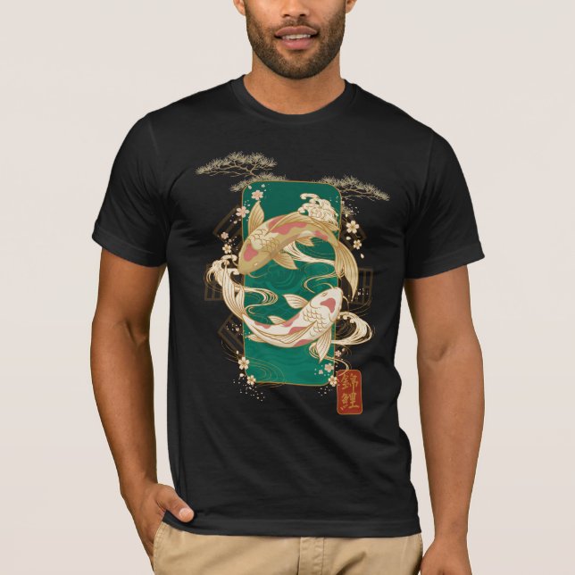 T-shirt Ascension de carpes koï (Devant)