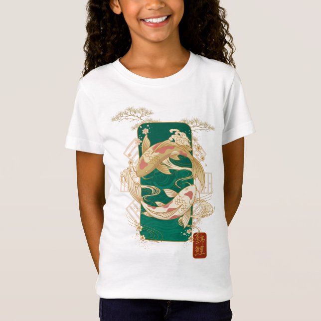 T-Shirt Ascension de carpes koï (Devant)