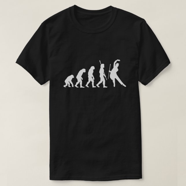 T-shirt Ascension de l'Homme Évolution Drôle Gentleman Dan (Design devant)