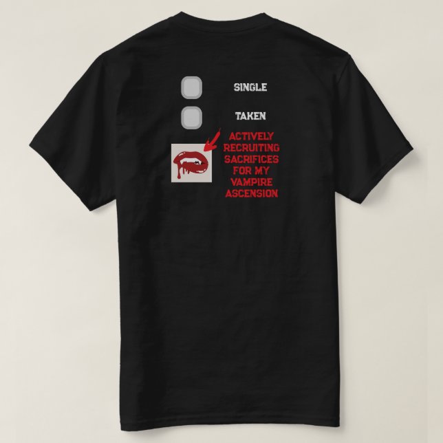 T-shirt Ascension de Vampire (Design dos)
