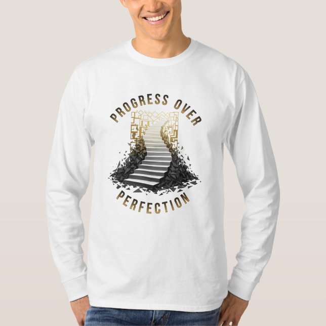 T-shirt Ascension : La motivation "Progrès plutôt que perf (Devant)
