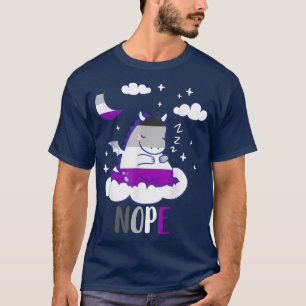 T-shirt Aseuse mignonne Dragon Nope Ace Dormir Nuit LGBQA