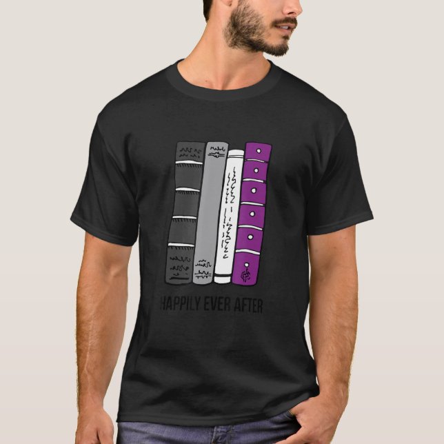 T-shirt Asexual Bookworm Ace Pride Book Lover Proud Asexua (Devant)