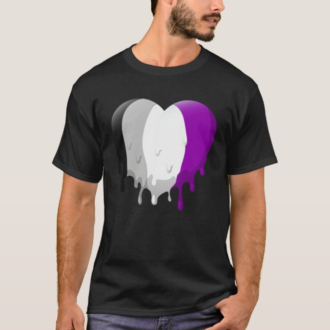 T-shirt Asexual Heart (Devant)