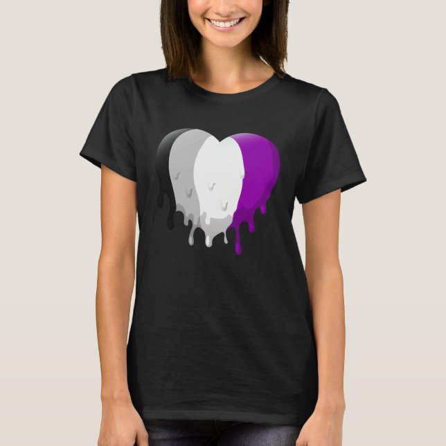 T-shirt Asexual Heart (Devant)