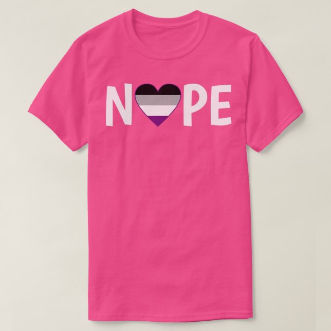T-shirt Asexual Nope Ace Asexuality LGBTIA (Design devant)
