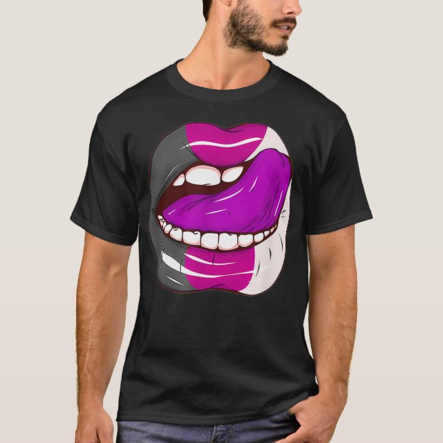 T-shirt Asexual Pride LGBTQ (Devant)