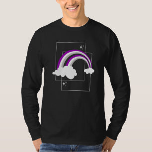 T-shirt Asexuality Flag Rainbow Pride Mois Lgbt Égalité