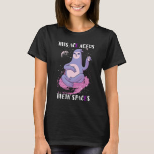 T-shirt Asexuel Cet As A Besoin De Leurs Espaces Sloth Gal