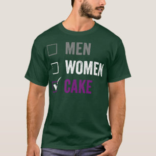 T-shirt Asexuel Plutôt Manger Gâteau Ace Fierté Asexuelle