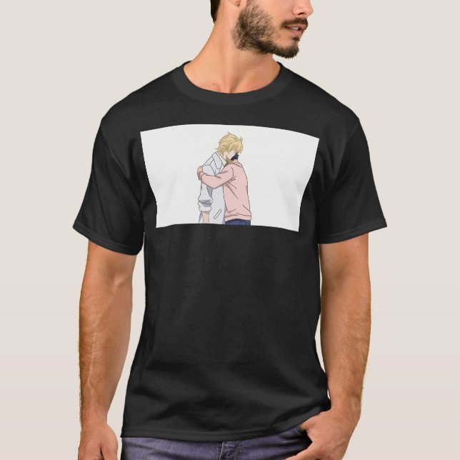 T-shirt Ash Et Eiji Se Sont Accrochés (Devant)