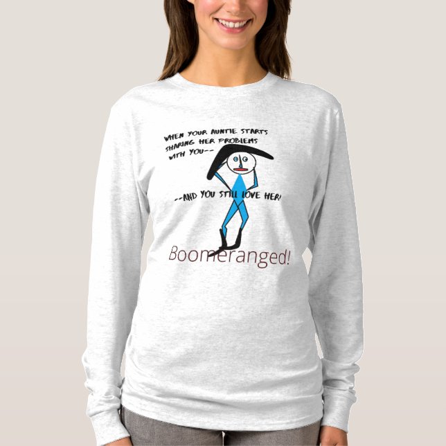 T-shirt Ash Tante Love Long Leeve Boomerangé (Devant)