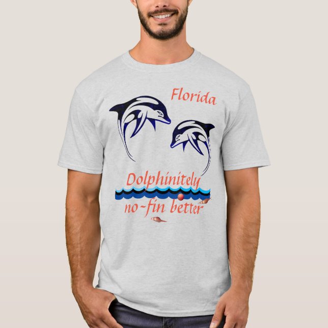 T-shirt Ash Uni-sexe Floride avec dauphins (Devant)