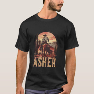 T-shirt Asher Western Country Cowboy Enfants Garçons Tout-