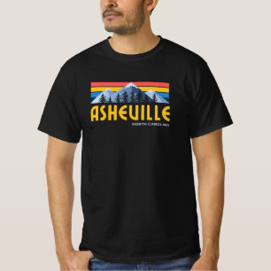 T-shirt Asheville Montagnes Retro Vintage