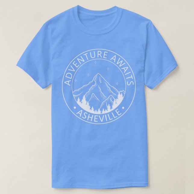 T-shirt Asheville North olina Adventure Attend (Design devant)