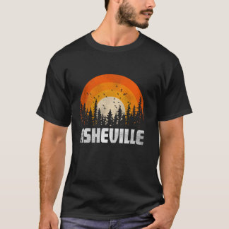 T-shirt Asheville Vintage Hommes Femmes 70s 80s Graphique