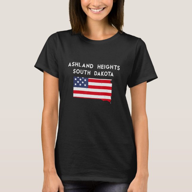 T-shirt Ashland Heights South Dakota USA State America Tra (Devant)