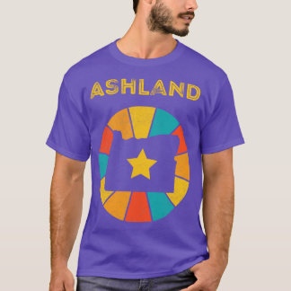T-shirt Ashland Oregon Souvenir Vintage désorganisé 1