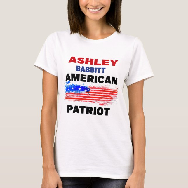 T-shirt Ashley Babbitt, patriote américaine (Devant)
