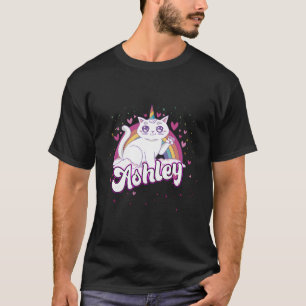 T-shirt Ashley Nom Adorable Avec Beau Caticorn