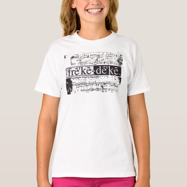 T-shirt ashlyn note filles ringer (Devant)