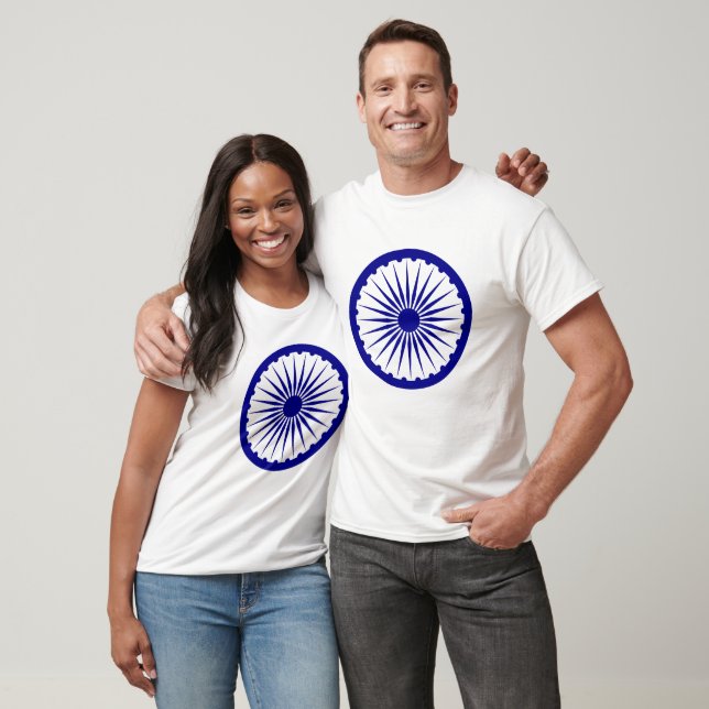 T-shirt Ashoka Chakra (1947-1950) Symbole Classic Round St (Unisexe)
