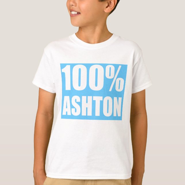 T-shirt Ashton nom 100% (Devant)