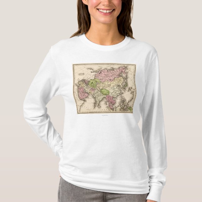 T-shirt AsiaPanoramic MapAsia 8 (Devant)